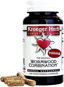 Kroeger Herbs, Wormwood Herb Supplement, Black Walnut, Clove, Quassia, Worm Wood Detox Cleanse - Capsules, Non-GMO, Gluten Free, No Preservatives or Fillers - 100 Capsules, Made in USA