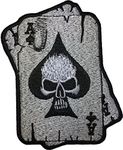 Papapatch A Spades Card Skull Ghost