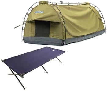 Adventure Kings Deluxe Escape Single Swag + Camping Stretcher Bed Outdoor 4WD