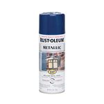 Rust-Oleum 7251830 Stops Rust Metallic Spray Paint for Outdoor Metals and Alloy (Cobalt Blue - 312 Grams)