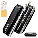 EAST TOP Updated FORERUNNER 2.0 without valves Chromatic Harmonica 12-Hole 48 Tones G Key Chromatic Mouth Organ Harmonica for Adults,Beginners and Students