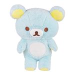 Rilakkuma San-X Original Long Pile Sherbet Series Plush - Blue - 15-inch