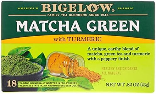 Bigelow, Matcha Green Tea with Turmeric, 18 Tea Bags