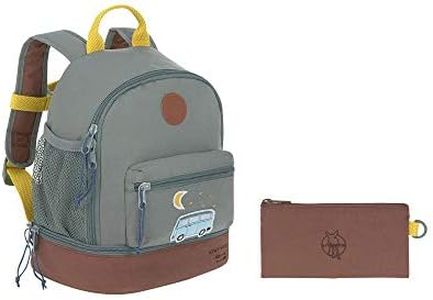 LÄSSIG Zaino per bambini con fascia toracica Zaino asilo 27 cm, 6,5 litri, 3 anni/Mini Backpack Adventure Bus
