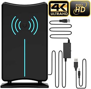 2024 Version Amplified HD Digital 'Matrix' TV Antenna Long 580 Miles, Support 4K 1080p Fire tv Stick and All Older TV's Indoor HDTV Local Channels, Signal Booster - 16.5ft Coaxial Cable