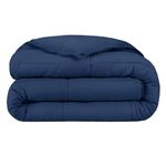 Bare Home Duvet Insert Comforter - Full Size - Goose Down Alternative - Ultra-Soft - Premium 1800 Series - All Season Warmth - Bedding Comforter (Full, Dark Blue)