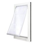 Endura Flap Large Door Mount - White Single Flap 10" x 19" pet door