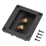 Speaker Terminal, Acoustic Components for HiFi Speaker 2 Copper Binding Post Terminal Cable Connector Box Shell