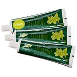 Green Beaver All Natural Organic Toothpaste, Vegan, Fluoride Free Toothpaste & Gluten Free, Spearmint Flavor, 75ml, 3 pack