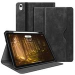 H HOLIMET Case for iPad air 11 inch (M2) 2024 6th Generation, iPad Air 4th & 5th Generation 10.9 Inch (2022/2020) iPad Air 4 & 5 PU Leather Folio Stand Protective Cover with Pencile Holder