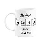 Visibee The Best Teacher in The World FPM072 Printed on Ceramic White Coffee Mug