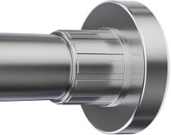 Ausemku Shower Curtain Rod 32-94 Inch Adjustable - 1 Inch Diameter Heavy Duty No drill Spring Tension Shower Rod, Non-Slip Rustproof Telescopic Rod for Bathroom, Nickel