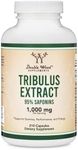 Tribulus Terrestris for Men (Purest 95% Saponin Content) 210 Capsules, 1,000mg Concentrated Fruit Extract (Third Party Tested, Vegan Safe, Non-GMO) for Stamina and Energy by Double Wood