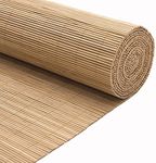 Non-Transparent Bamboo Roller Blind,Sun Protection Bamboo Roll Up Window Blind,Roll Up Blind,50-160cm Wide Bamboo Shades,for Windows/Doors/Balconies,with Side Pull (50x120cm/20x47in)