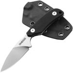 Omesio Compact Small Fixed Blade Knife with Clip, Hunting Knife with Kydex Sheath, D2 Steel 2.99-Inch Blade, Full Tang Knife G10 Handle, Fixed Blade Knife for EDC, Hiking, Camping, Tactical