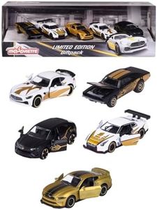 Majorette - Limited Edition Giftpack - Voitures Miniatures en Métal - 2 Modèles Exclusifs - Echelle 1/64ème - Coffret 5 Véhicules - 212054031