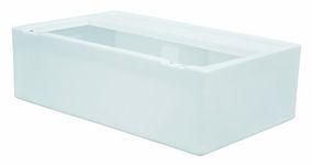 Wise 8WD100-1B-204 Deluxe Series 37" Pontoon Bench Seat Base Only (8WD100 Cushion Required to Complete), White