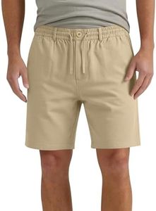 Linen Shorts for Men,Mens Shorts Casual 5 Inch Stretch Waist Button Drawstring Short Pants Breathable Summer Clothes,Summer Outfits,Beach Vacation,Casual Everyday Wear,Golf,Yoga,Office,Work,Walking