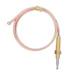 Gas Thermocouple Replacement, M8 Thread 23.6" Universal Gas Thermocouple Sensor Gas Burners Thermocouple Probe for Gas Furnaces Fireplace Gas Burner Universal Boilers and Water Heaters