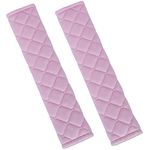 ANDALUS Soft Seat Belt Cover Pad Pack of 2, Drive Safely with Our Comfortable Seatbelt Covers, Universal Usage & Fit for All Cars, Suvs, Trucks & Backpack (Pink, 10.8 Inch)