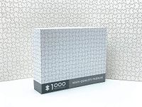 Wooden Jigsaw Puzzles for Adults 1000 Pieces, Pure White Hell 20.5 x 15 Inch Educational Games Brain Challenge Jigsaw Puzzles for Adult Kids