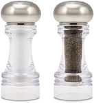Cole & Mason Carlisle 5.5" Shaker Set - Salt & Pepper Mills - Kitchen & Home Essentials - Refillable Salt & Pepper Sets - Acrylic Spice Mills