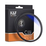 K&F Concept 72mm Polarizer Filter, CPL Polarizing Filter, Reduce Glare/Better Contrast/Ultra-Slim, for Camera Lens + Cleaning Cloth