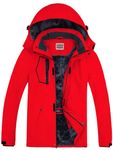 WULFUL Men's Waterproof Ski Jacket Warm Winter Snow Coat Mountain Windbreaker Hooded Raincoat