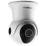 Link2Home WiFi Outdoor Weatherproof Camera with Pan and Tilt – For Home Security, Surveillance, CCTV, No Hub Required (White)