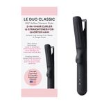 L'ANGE HAIR Le Duo 360° Airflow Styler | 2-in-1 Curling Wand & Titanium Flat Iron Hair Straightener | Professional Hair Curler with Cooling Air Vents | Dual Voltage & Adjustable Temp
