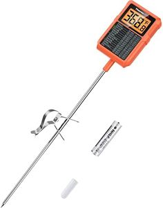 ThermoPro TP510 Waterproof Digital Candy Thermometer with Pot Clip, 8" Long Probe Instant Read Food Cooking Meat Thermometer for Grilling Smoker BBQ Deep Fry Oil Thermometer