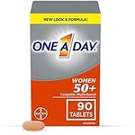 One A Day Multivitamin For Women 50 Plus - Daily Vitamins For Women With Vitamin A, B6, B12, C, D, E, Biotin, Calcium, Magnesium & Zinc, Helps Support Immune Function, Bone Health And More, 90 Tablets