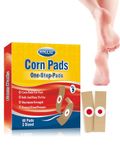 Corn Plasters, 60 Count MYMULIKE Corn Removal Pads Relief Corn Pain, Corn Cushions for Feet, Hand, Toe for Feet Care and Wart Remover Corn Pads Foot Care
