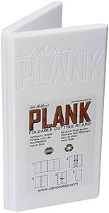 CanCookerSMP1409Plank Foldable Plastic Cutting Board 9 x 19, White