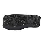 Adesso Akb-160UB Truform Media 160 USB Ergonomic Desk Keyboard, Black