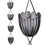 Rain Chains Pacific - Rain Chain 8.5 Ft. Decorative Downspout Alternative for Elegant Water Flow.