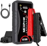 NEXPOW Car Jump Starter Car Battery Jump Starter Pack 1500A Peak Q10S for Up to 7.0L Gas and 5.5L Diesel Engine12V Auto Battery Booster,Jumper Cables Portable Lithium Jump Box with LED Light/USB QC3.0