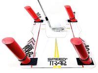 EyeLine Golf Speed Trap 2.0 - Build Confidence and Improve Your Swing with Slice and Hook Corrector- Swing Trainer, Path Aid, Greater Distance - MADE in USA - Unbreakable Polycarbonate Base