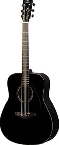 Yamaha FG800J BL Solid Spruce Top, Traditional Western Gloss Finish Dreadnought Body, 6-String Right-Handed Acoustic Guitar with Rosewood Fingerboard and Bridge [Black]