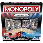 Monopoly Prizm: NBA Edition Board Game, Monopoly Game with Panini NBA Trading Cards for Ages 8+, Family Games for 2-4 Players, Kids Games (English)