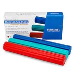 FlintRehab Twist Hand Exerciser Bars (3 Pack) - Flex Therapy Bar Strengthener - Relieve Tennis & Golfers Elbow Tendonitis Pain - Arm Exercise Wrist & Hand Strength Forearm Grip - 3 Variable Resistance Flexible Bars for Injury Recovery