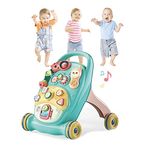 Coo11 Baby Walker Babies, Baby Push Walkers for Babies, 3 in 1 Push Toys for Babies Learning to Walk, Baby Walker Table and Activity Center, Early Learning Toy for Kids Infant 6-12 Months, Green