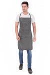 KODENIPR CLUB Men Women Hotel Cafe Restaurants Catering Cooking Kitchen Chef Apron (Grey-Stripe,(Pack of 5))