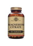 Solgar Magnesium Citrate Tablets - Pack of 60 - Supports the Nervous System - Energy Release - Reduces Tiredness and Fatigue - Vegan and Gluten Free