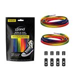 Xpand No Tie Shoelaces System with Elastic Laces - One Size Fits All Adult and Kids Shoe