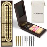 ESENHARBER Foldable Wooden Cribbage