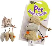 Petific 6Pcs Cats Mouse Plush Cat Toys Realistic Cute Kitten Mice Filled Catnip for Cat Chew Toy Catnip Mice for Cat Toys