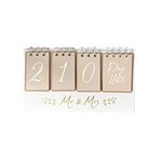 Mr & Mrs - Wedding Countdown Calendar Engagement Gift Planning Organiser Desk Home Decor