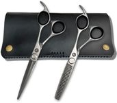 Saki Shears Tanto - Professional 6.5" Hair Cutting Scissors Set Includes Thinning Shears and Leather Case