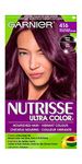 Garnier Nutrisse Ultra Color, Permanent Hair Dye, 416 Deep Ash Violet, Vibrant Colour, Silky and Smooth Hair Enriched With Avocado Oil, 1 Application